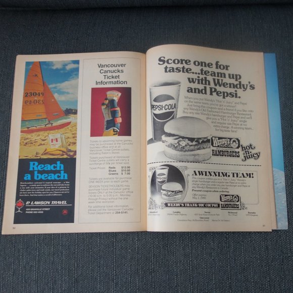 Vintage Canucks Whalers Tuesday December 11 1979 Program Program - Picture 10 of 16